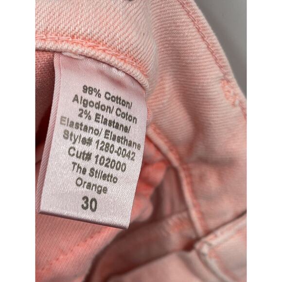 Current Elliot The Stiletto Jeans Orange Skinny Jeans Size 30 - Picture 13 of 13